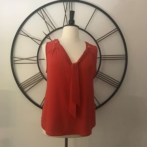 Unique Spectrum Sleeveless V-Neck Tie Top Size XL